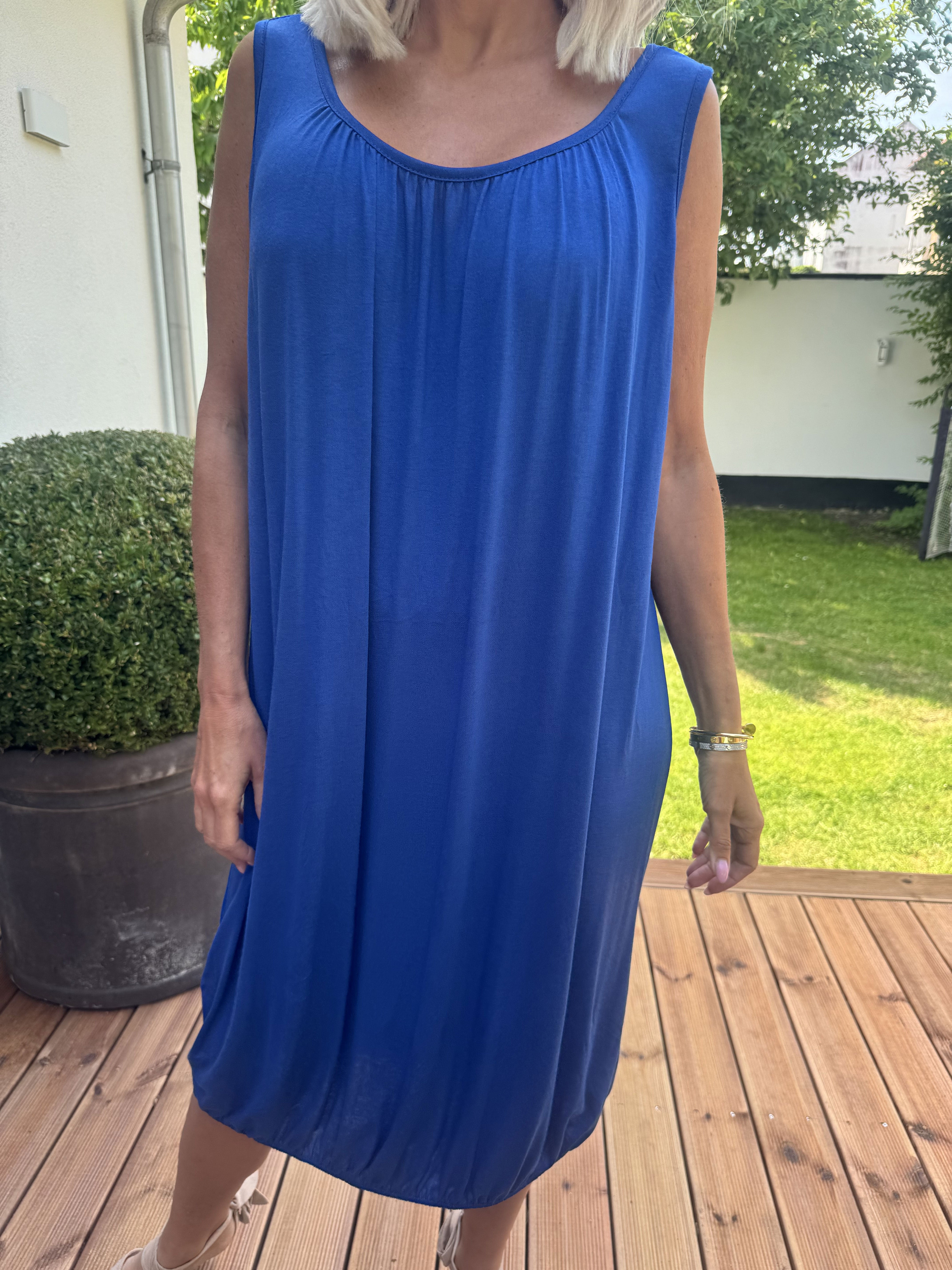 Miracle Sleeveless Dress - Basis kjole i viskose med elastik forneden